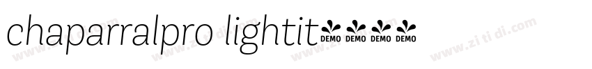 chaparralpro lightit字体转换